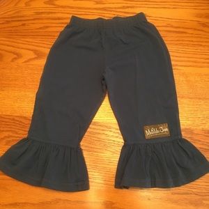 Matilda Jane navy ruffle cropped pants